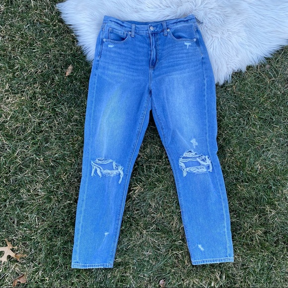 American Eagle Outfitters Denim - American Eagle distressed hi rise mom jeans 8